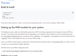 Google Authenticator PAM Library Screenshot 1