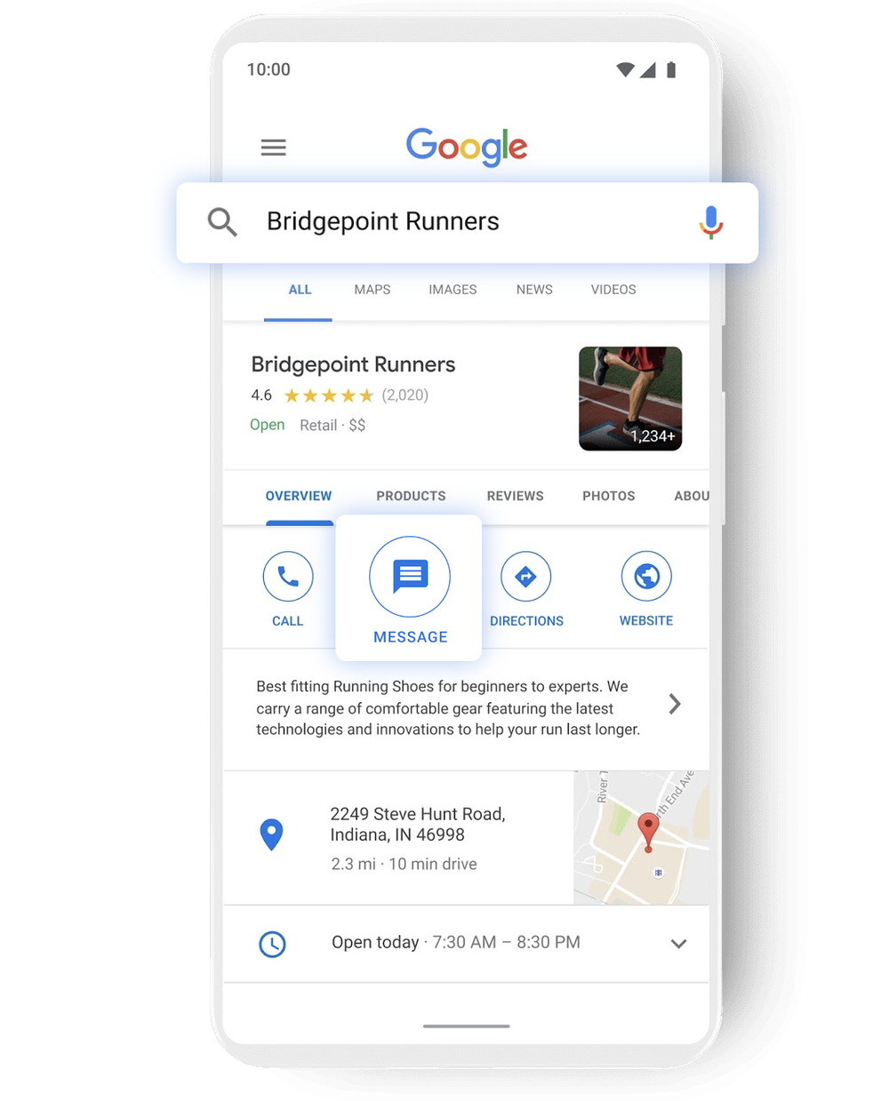 Google Business Messages Screenshot 1