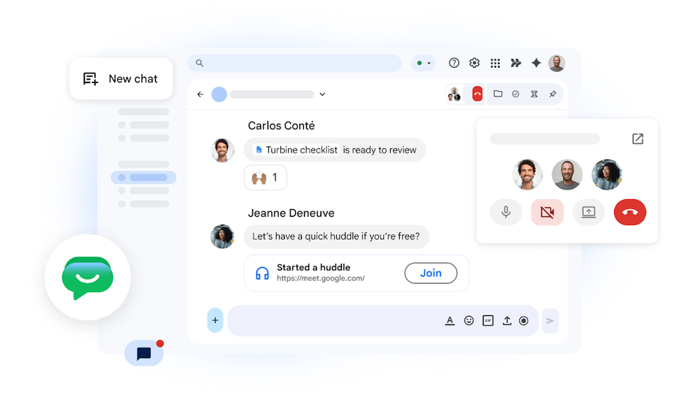 Google Chat Screenshot 1