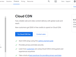 Google Cloud CDN Screenshot 1