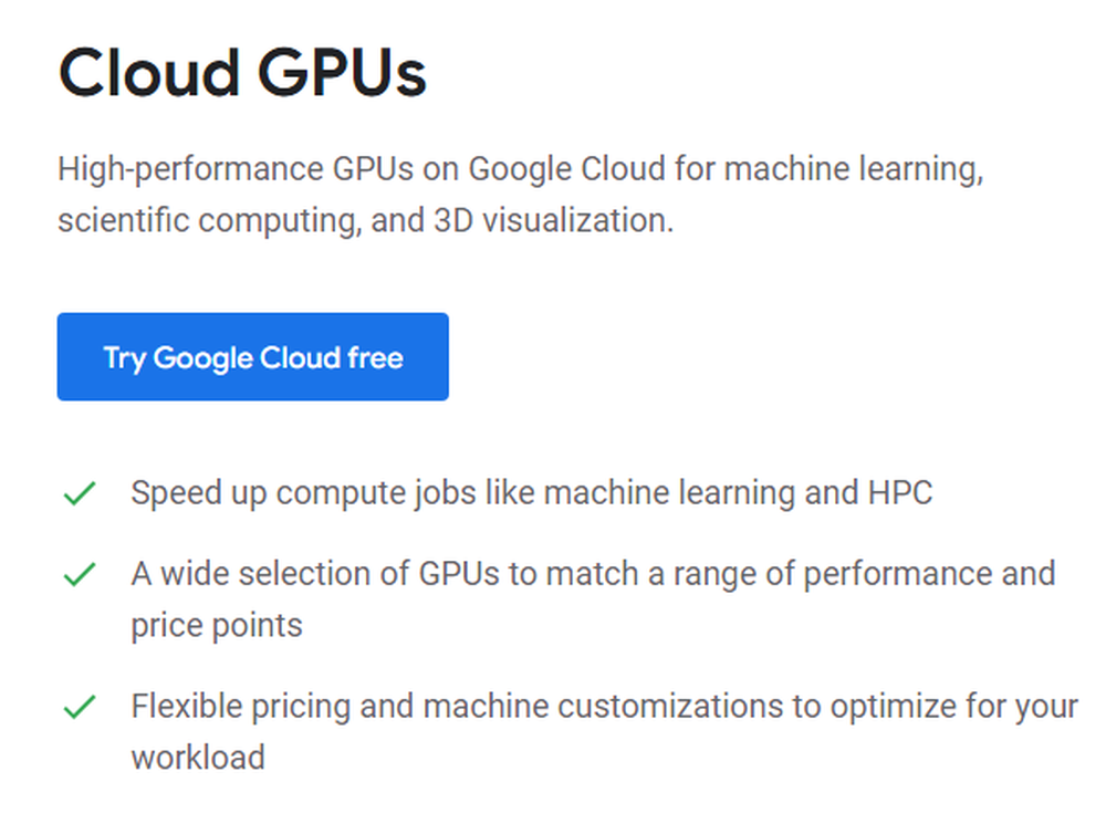 Google Cloud GPUs Screenshot 1