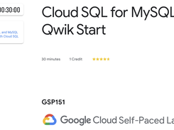 In this lab you will learn how to create and connect to a Google Cloud SQL MySQL instance and perform basic SQL operations using the Cloud Console and the mysql client.