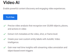 Google Cloud Video AI Screenshot 1