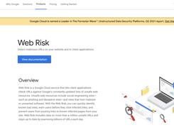 Google Cloud Web Risk Screenshot 1