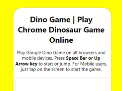 Google Dino Game Screenshot 1