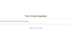 Google Fact Check Explorer Screenshot 1