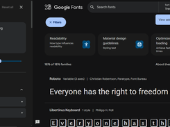 Google Fonts Screenshot 1