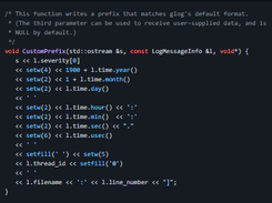 Google Logging Library Screenshot 2