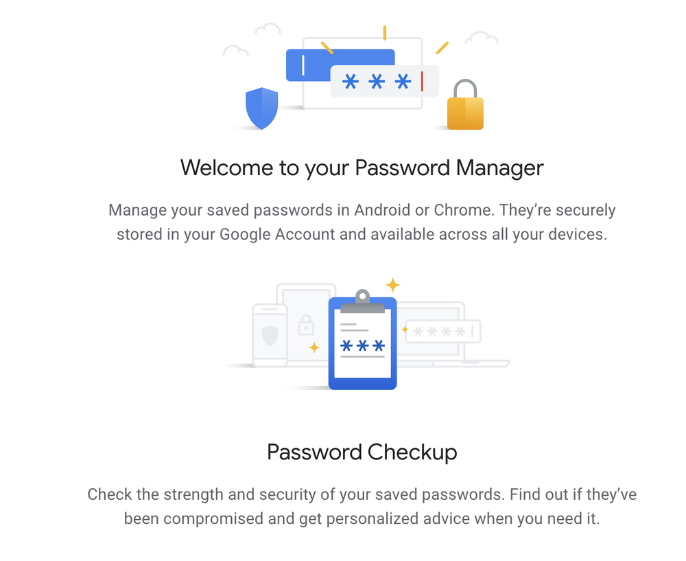 Google Password Manager Screenshot 1