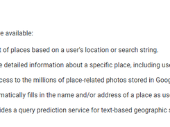 Google Places API Screenshot 1