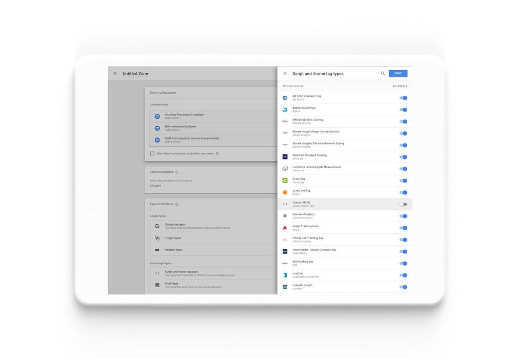 Google Tag Manager Screenshot 1