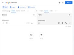 Basic text translation