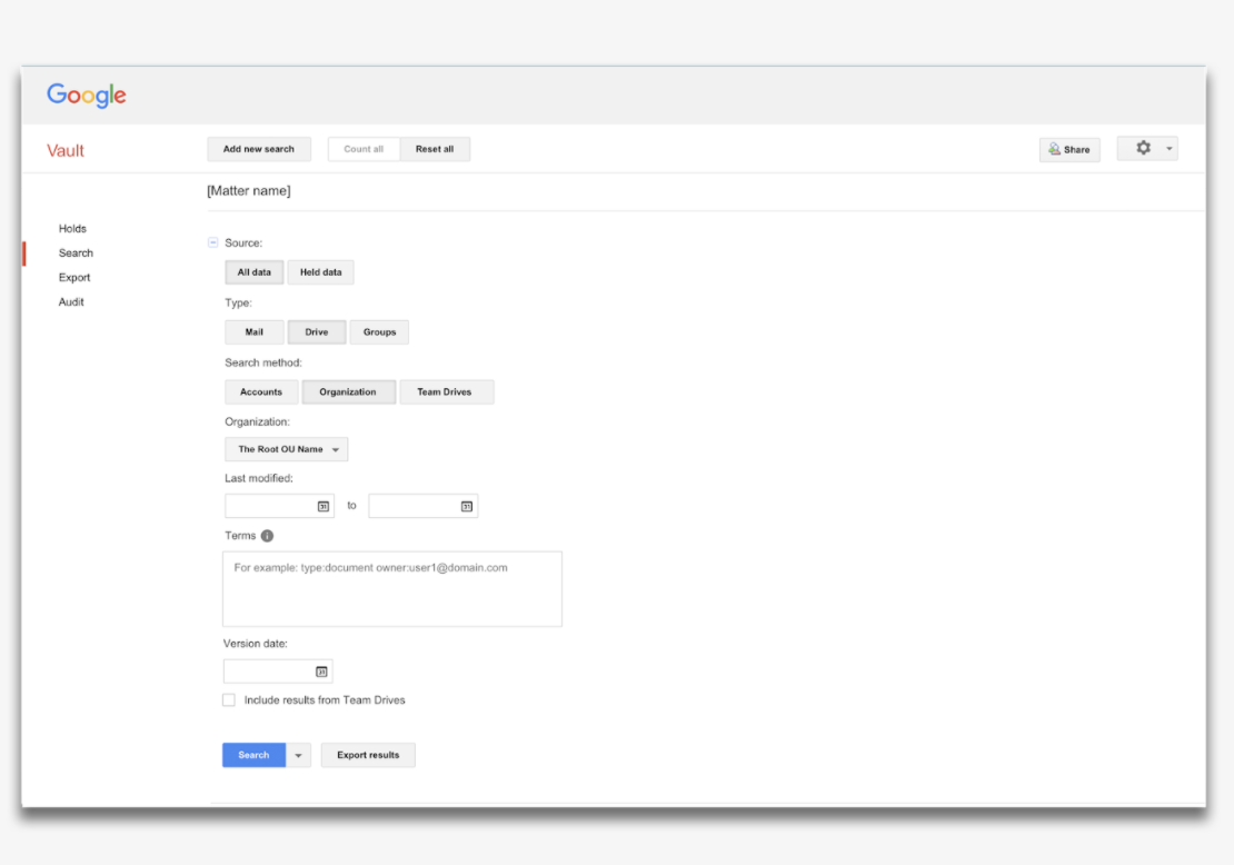 google vault