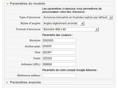Paramètres