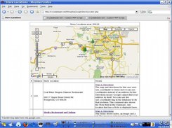 Map and Results with some icons other than the default