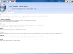 The Goona Browser Setup Center