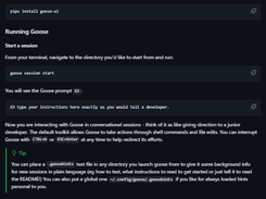 Goose Developer Agent Screenshot 1