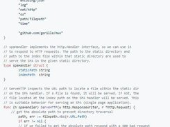 gorilla/mux Screenshot 2