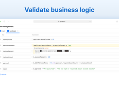 Validate business logic