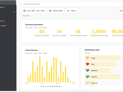 Assess learner and course performance through in-depth data and relevant training metrics. Reports are quickly generated and can be easily exported into organized Excel spreadsheets.