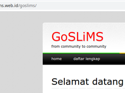 Tentang GoSLiMS 3