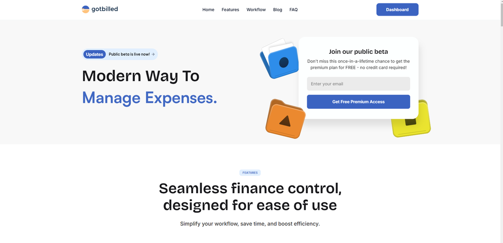 Landing page