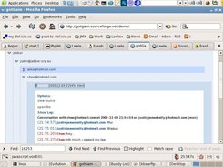 html log message
