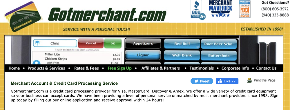 Gotmerchant.com Screenshot 1