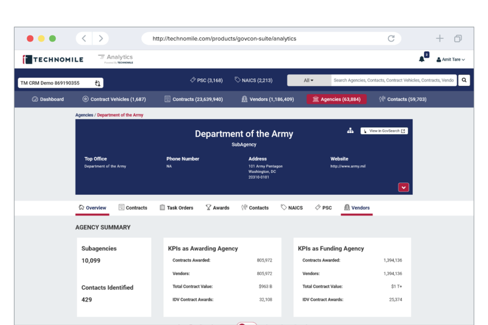 GovCon Suite Screenshot 1