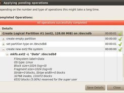 GParted Dialog Apply Operations