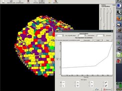 OpenGL rendered particle and options menu