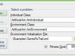 The graphical interface control panel.