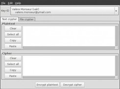 Screenshot1 from version 0.4.1 - Text crypter