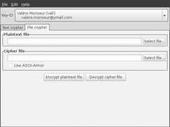 Screenshot2 from version 0.4.1 - File crypter