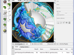 Mantle temperature isosurface with semi-transparent deviation window