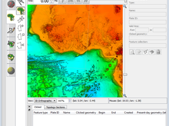 Surface relief shaded of the General Bathymetric Chart of the Ocean (GEBCO) raster using itself as the relief map