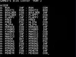 03 emulation of PMD 32 drive and directory listing of disk