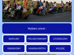Menu wyboru typu pieśni
