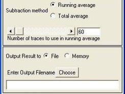 Input widget for applying a subtract mean trace filter.