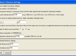 Input widget for viewing depth and distance of each pixel.