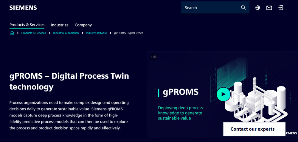 gPROMS Screenshot 1