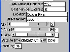 gpsDataLogger- Data capture tab