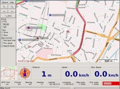 Gpsdrive using Mapnik. More screenshots at www.gpsdrive.de
