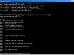 garmin-cap running on Windows.