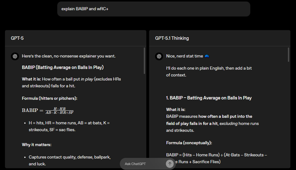GPT-5.1 Thinking Screenshot 1