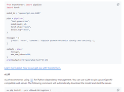 gpt-oss Screenshot 1