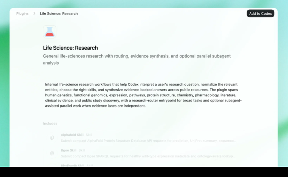 GPT-Rosalind Screenshot 1