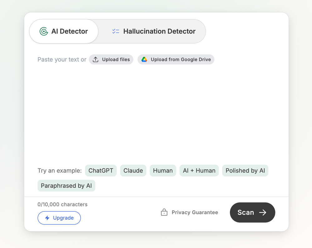 GPTZero Screenshot 1