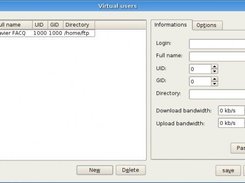Virtual user configuration