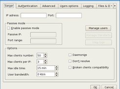 tab configuration